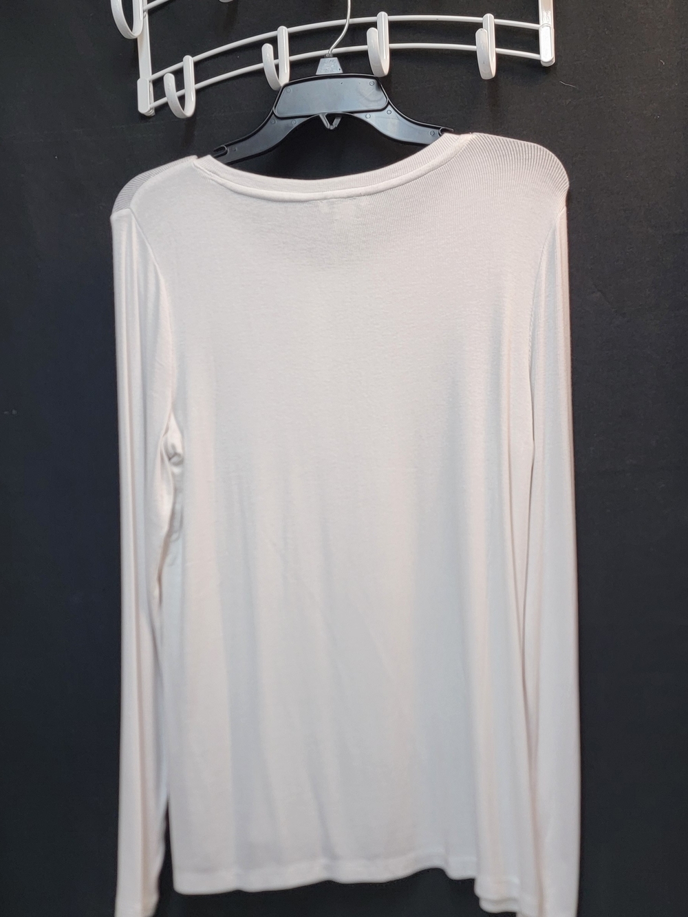 Sundance Long Sleeve Crewneck Top in Cream